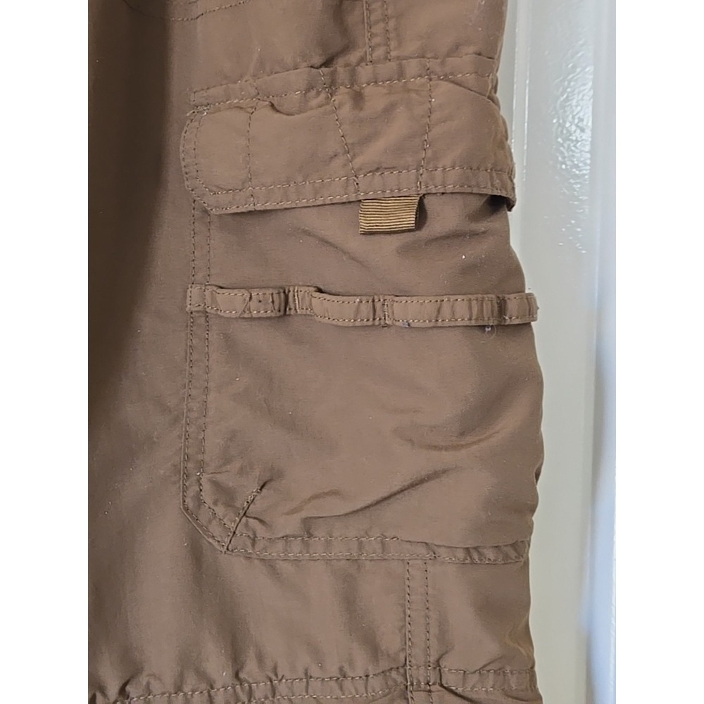 Cabela's Mens 40x32 Brown Convertible Cargo Pants Zip-Off Belted Hiking Fishing - Picture 5 of 13